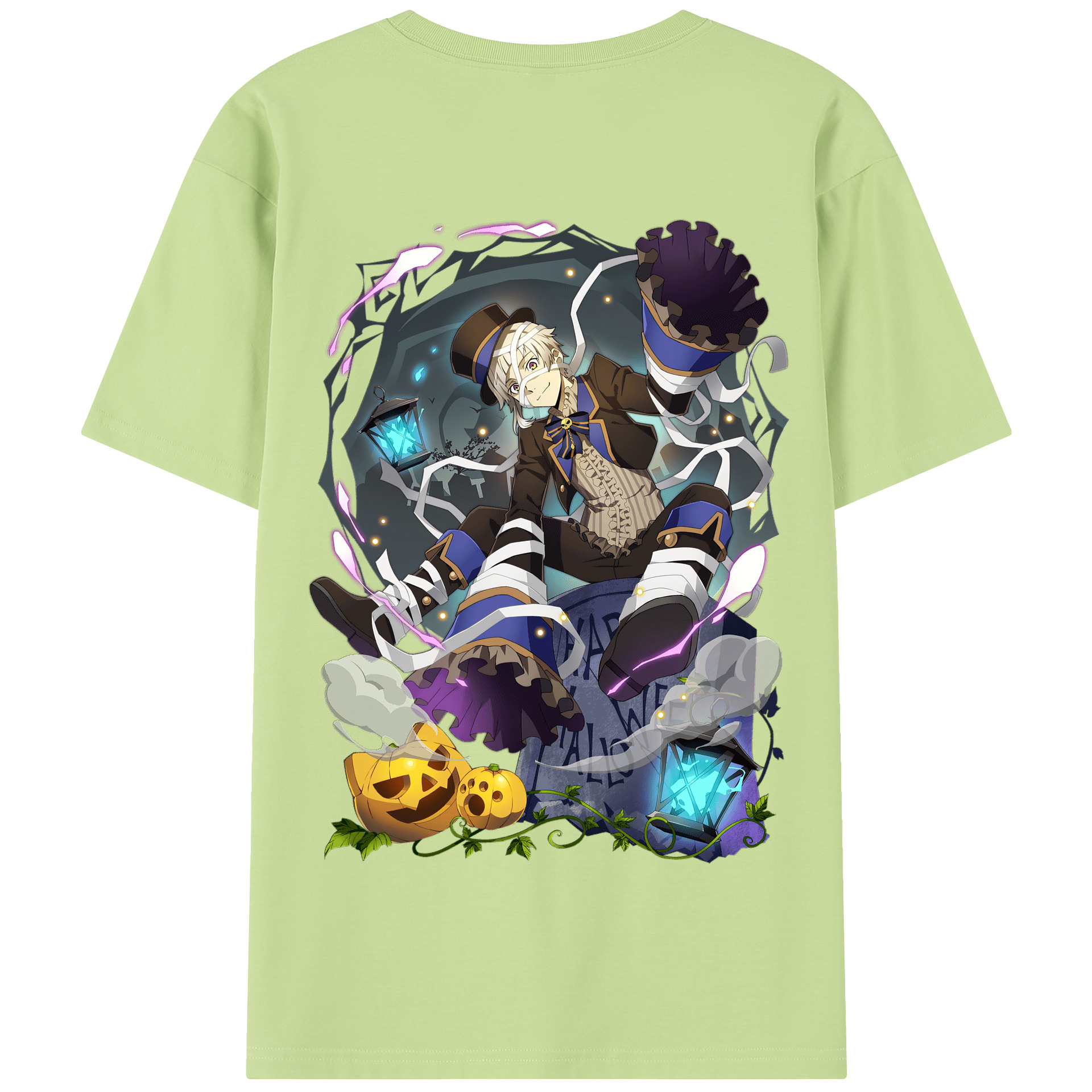（画像用） 文豪ストレイドッグス Bungo Stray Dogs 綿100％半袖Tシャツ（背面プリント）